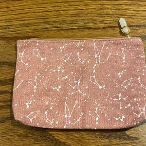 Starry pink cosmetic bag